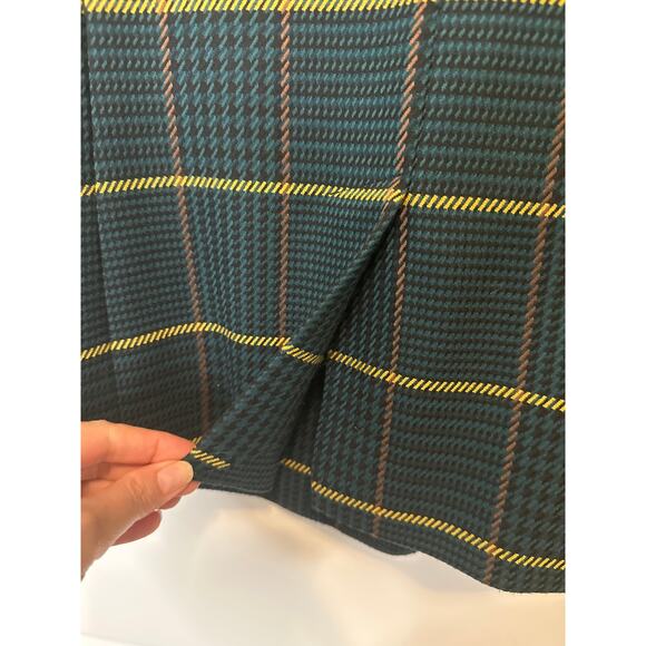 Anine Bing Madeleine Green Plaid Double Breasted Blazer Size Small - Picture 10 of 11